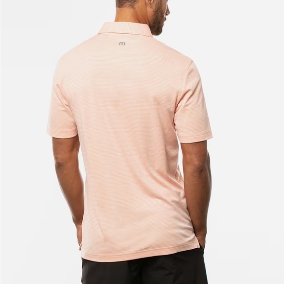 TRAVIS MATHEW ADULT SWIMMING Polo HEATHER AUTUMN SUNSET Sz L - Picture 3 of 11